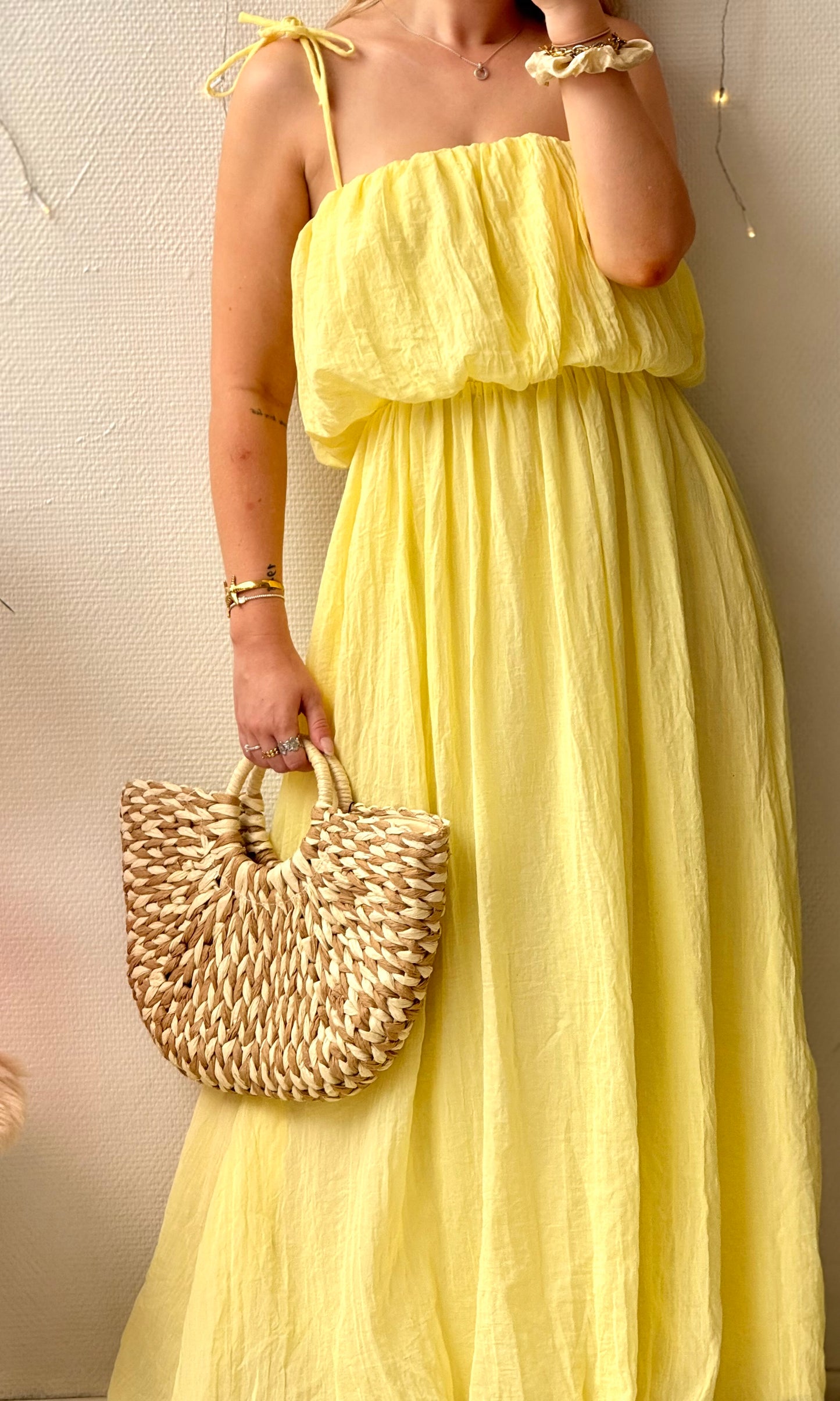 Robe jaune BALI