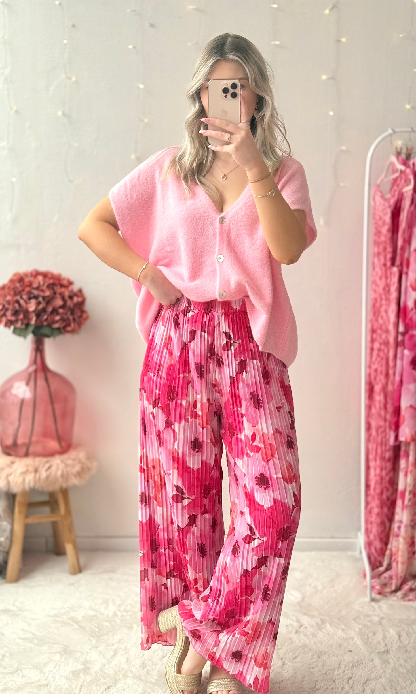 Pantalon plissé fleuri LYS 🇮🇹