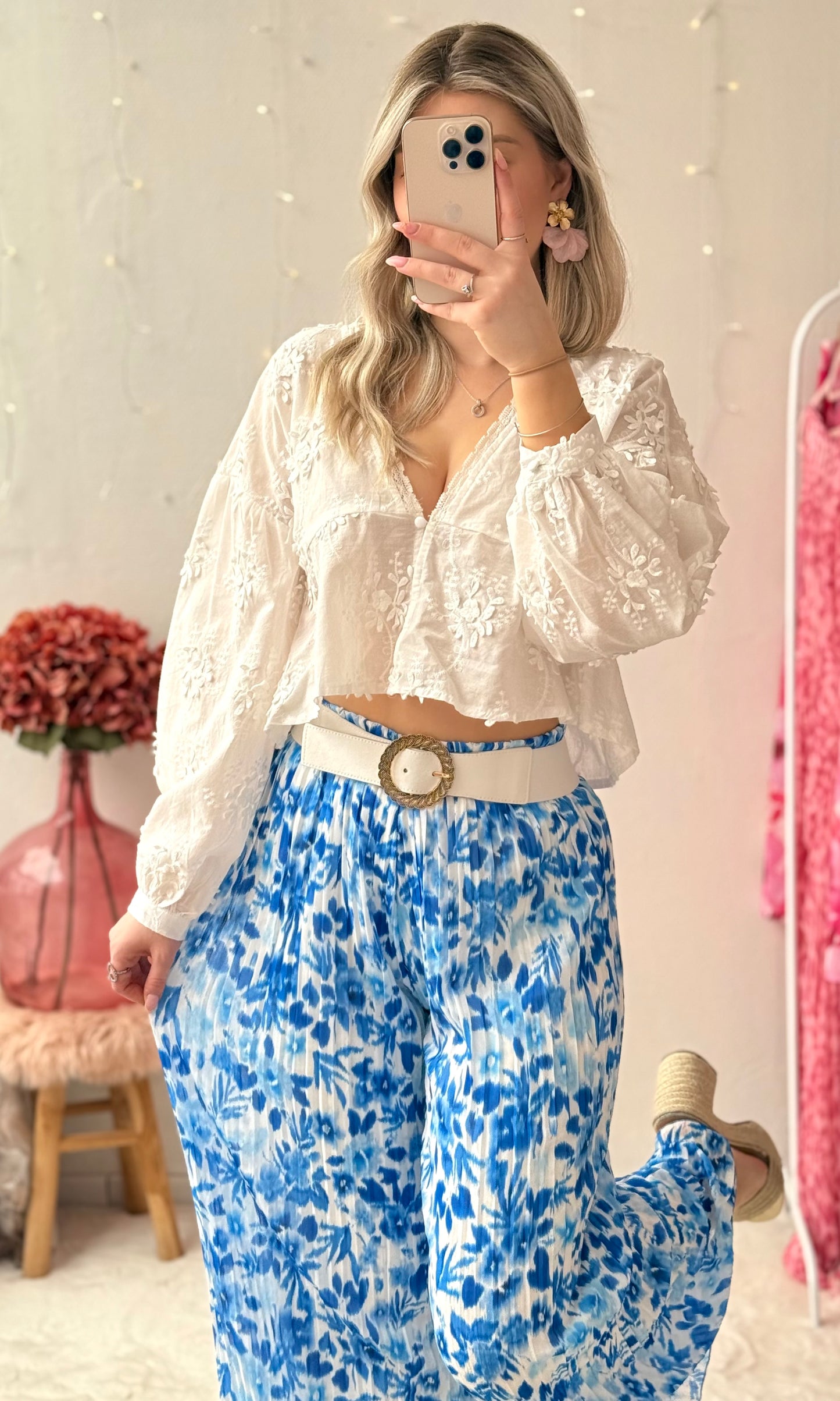 Pantalon plissé bleu CHUPA 🇮🇹