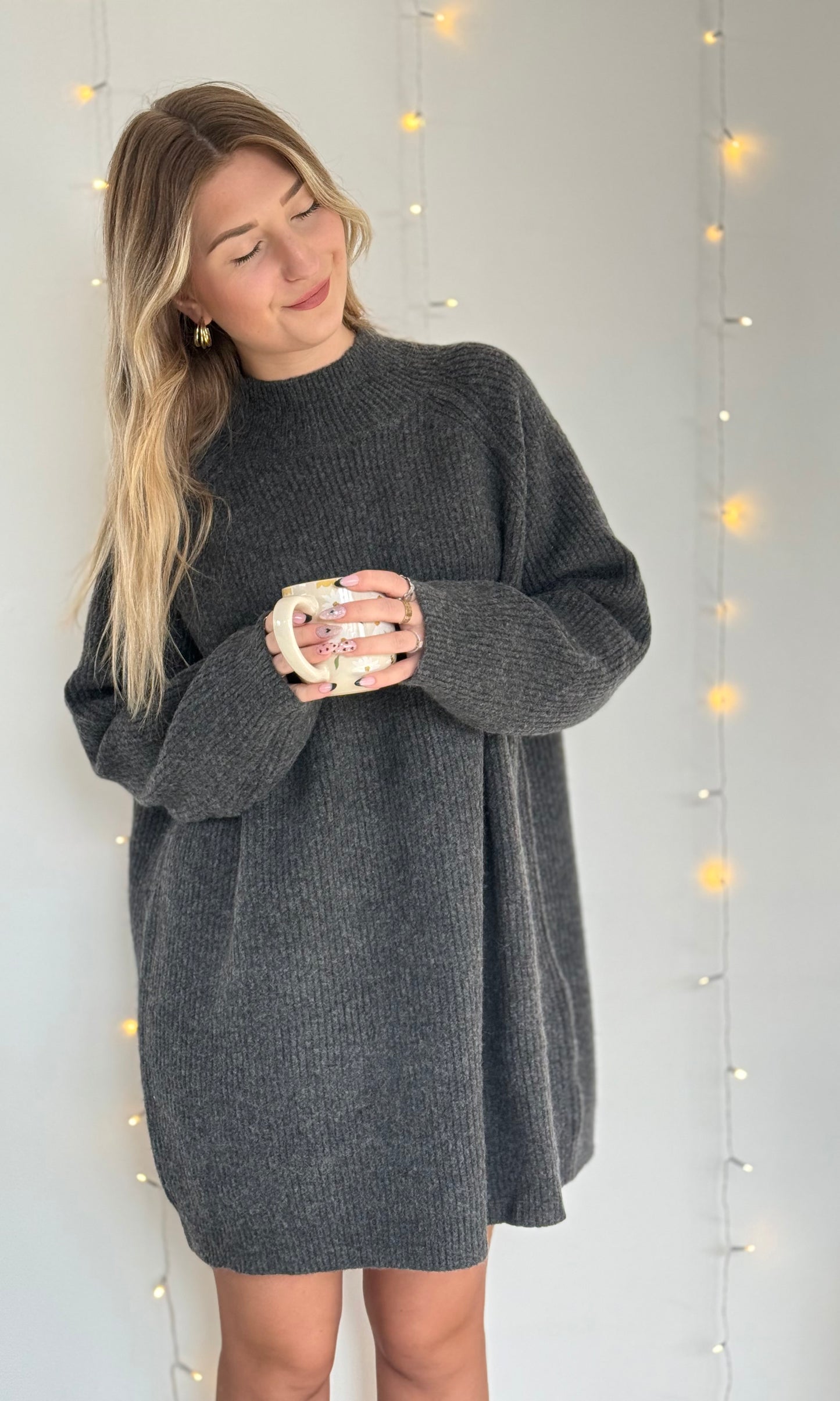 Robe pull grise MILKY