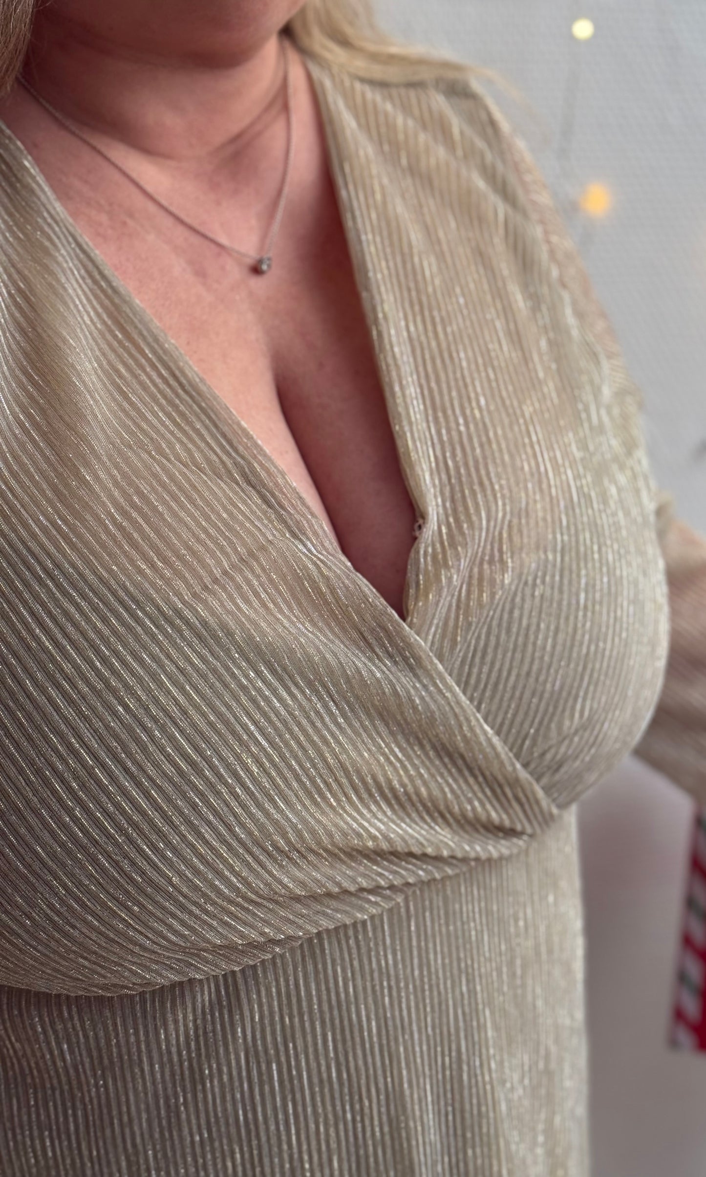 (CURVES) Robe dorée GOLDEN