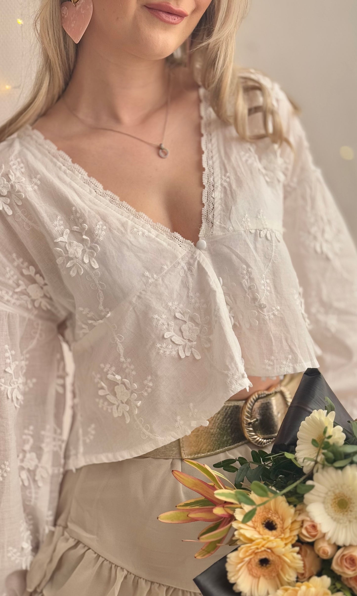Blouse blanche LYLA