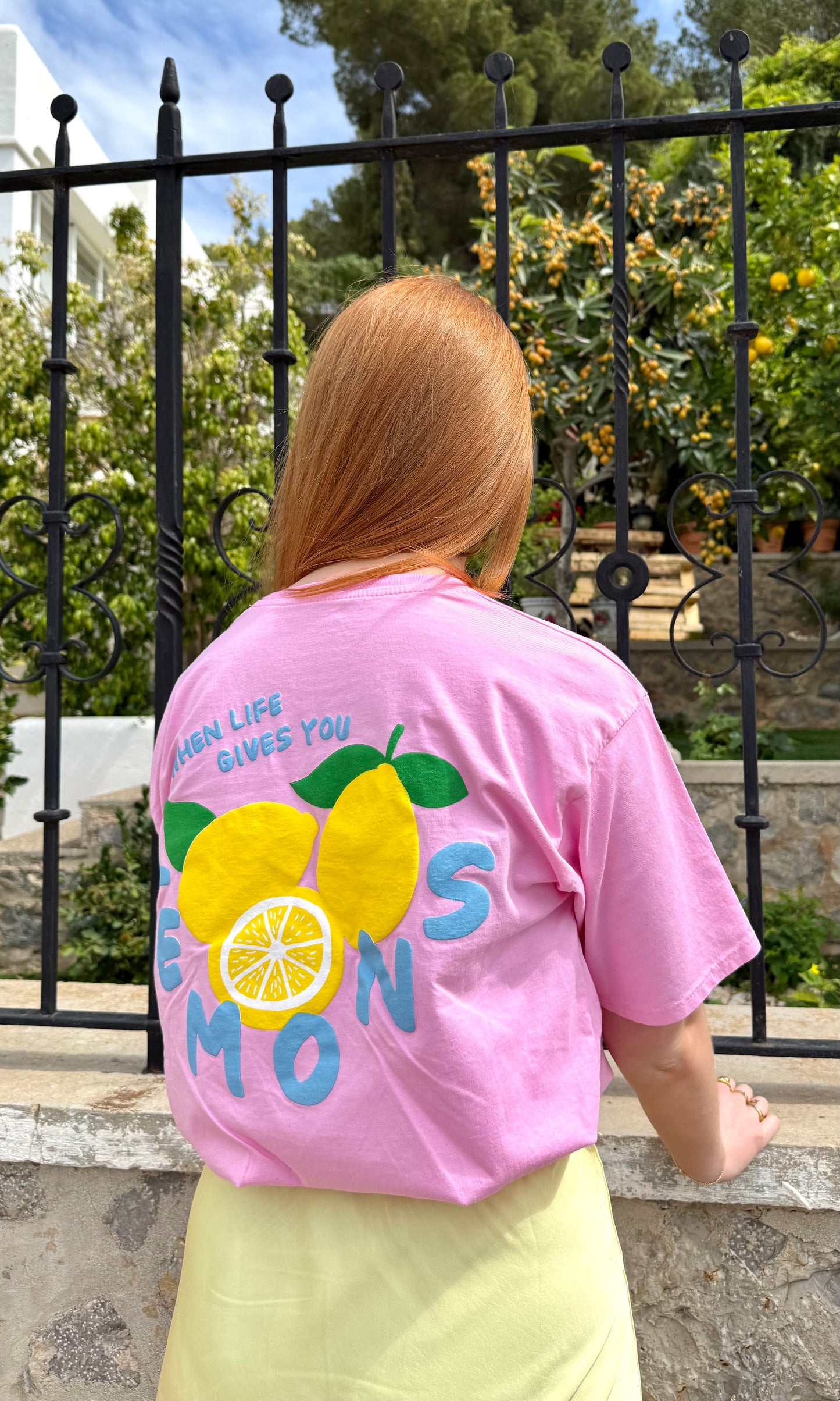 Tshirt rose LEMONS 🇮🇹