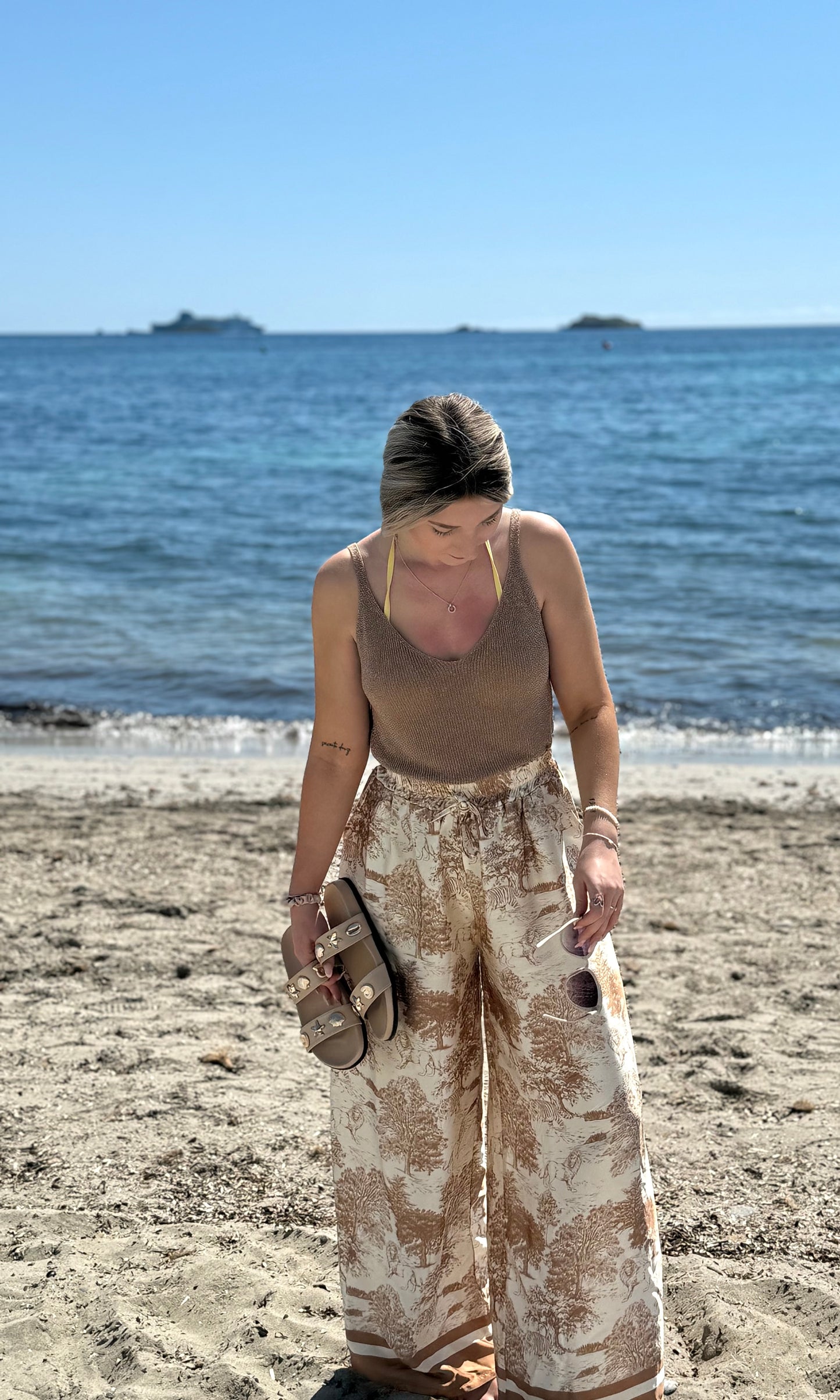 Pantalon en satin SAFARI 🇮🇹