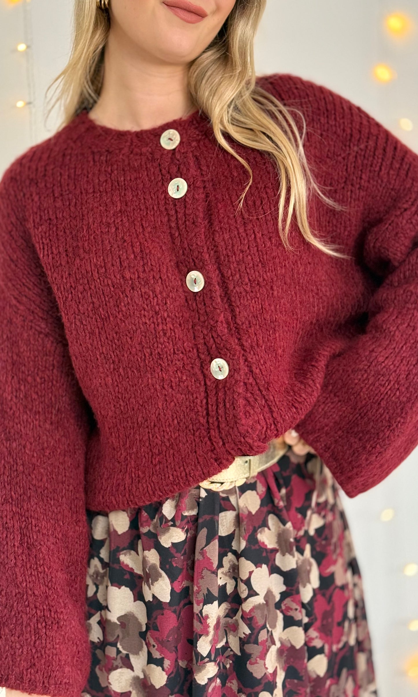 Gilet bordeaux CLEM 🇮🇹