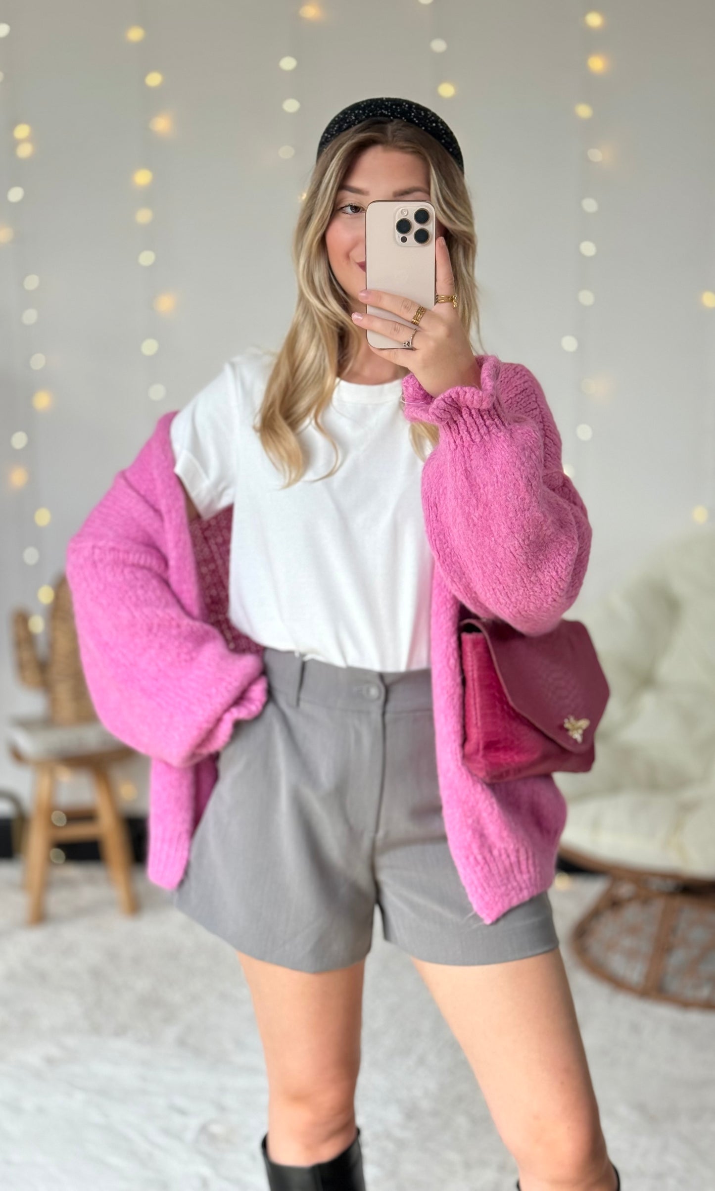 Gilet rose CAROLE 🇮🇹