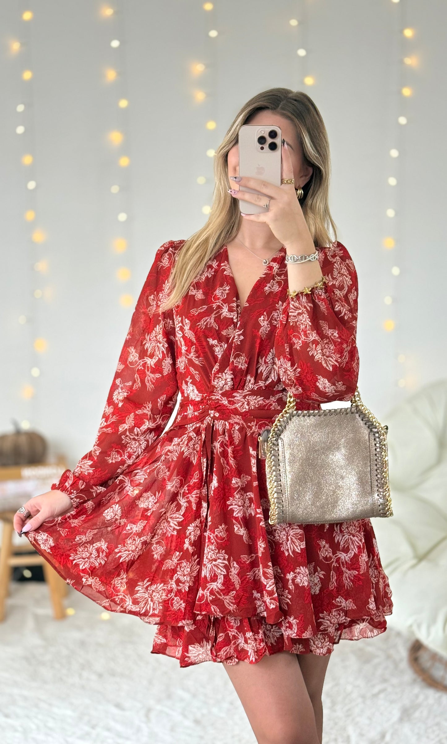 Robe orangée CHARLOTTE