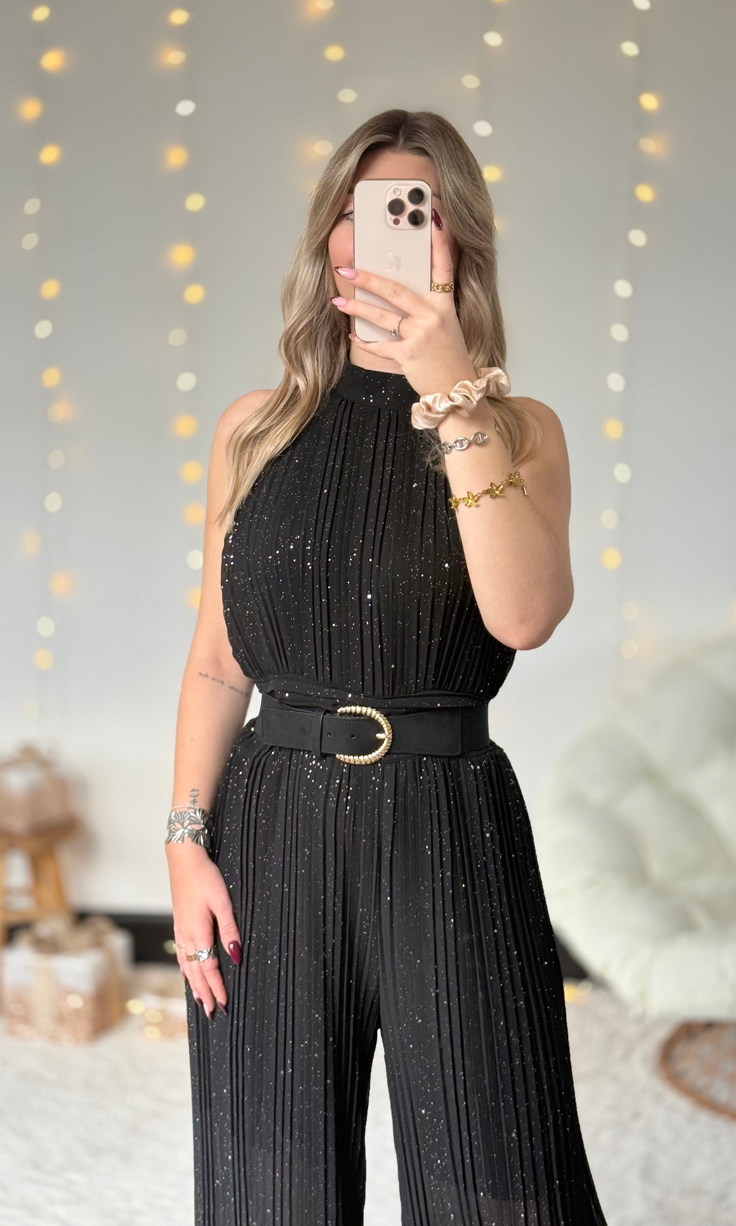 Combinaison plissée brillante PERRIE (36-44) 🇮🇹