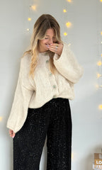 PRÉCOMMANDE Pantalon plissé brillant PERRIE (34-48) 🇮🇹 - expédition début novembre