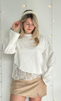 T-shirt en dentelle LALIE