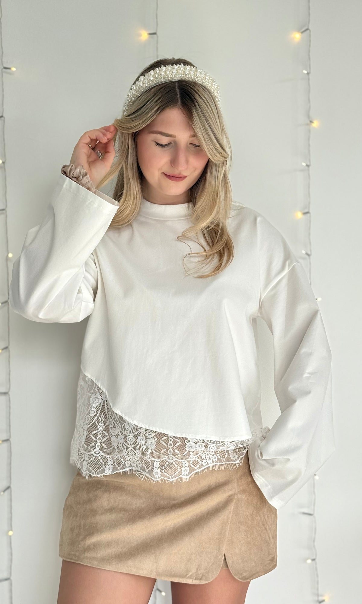 T-shirt en dentelle LALIE