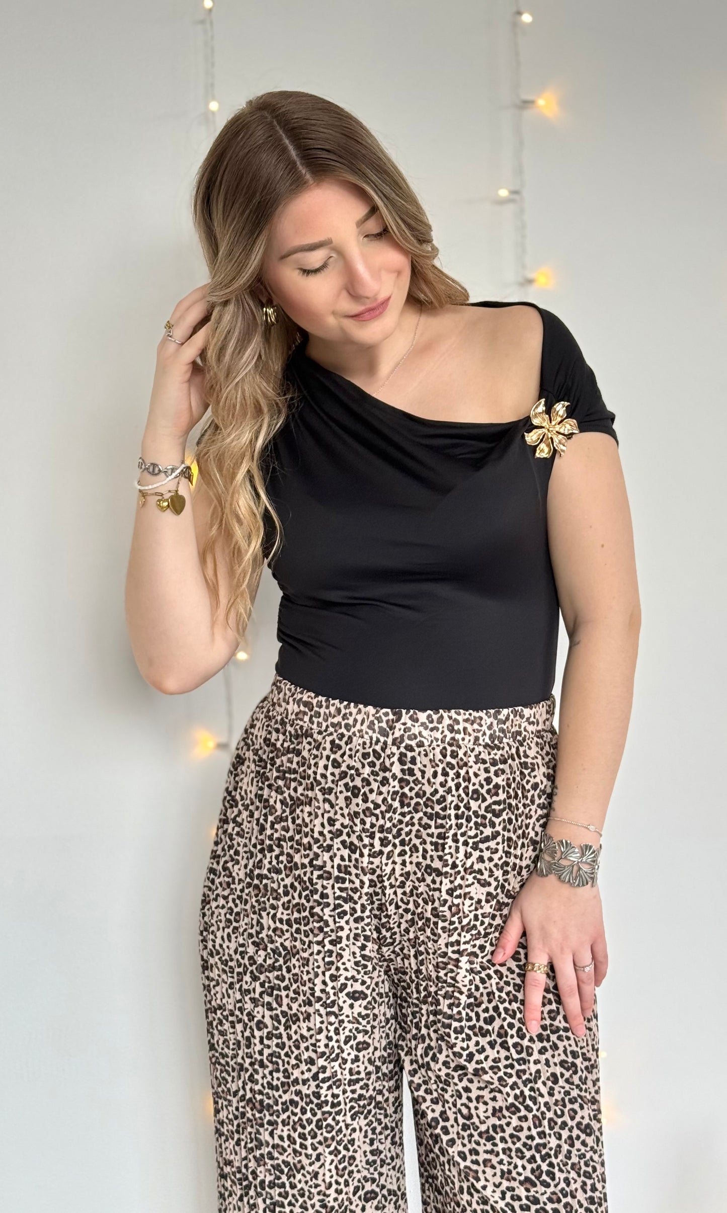 Pantalon plissé LATTE (34-48) 🇮🇹 - expédition vers le lundi 23