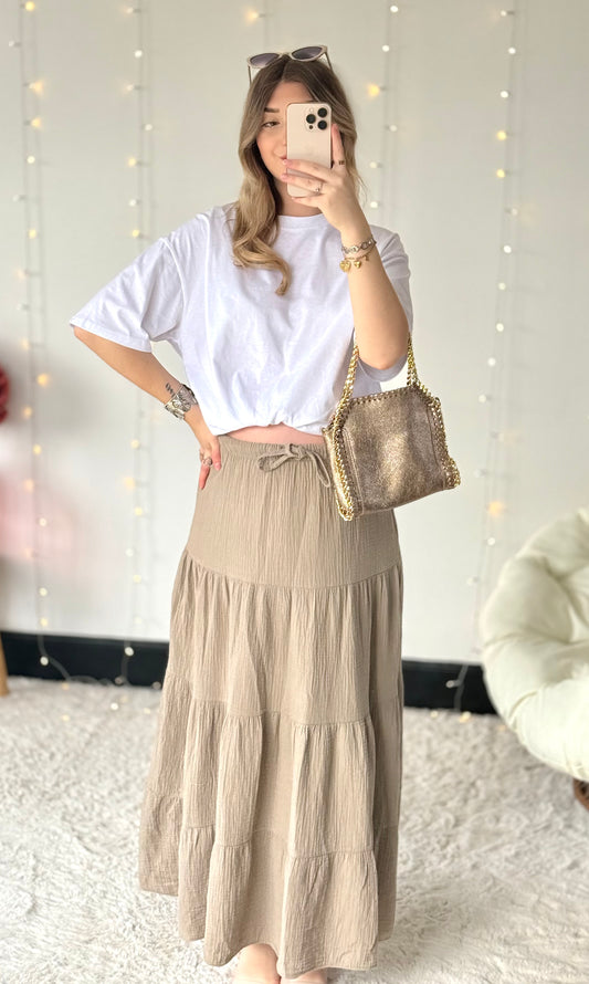 Jupe en gaze de coton AMBRE 🇮🇹