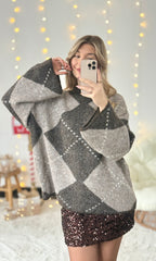 Gros pull jacquard CHEMINÉE