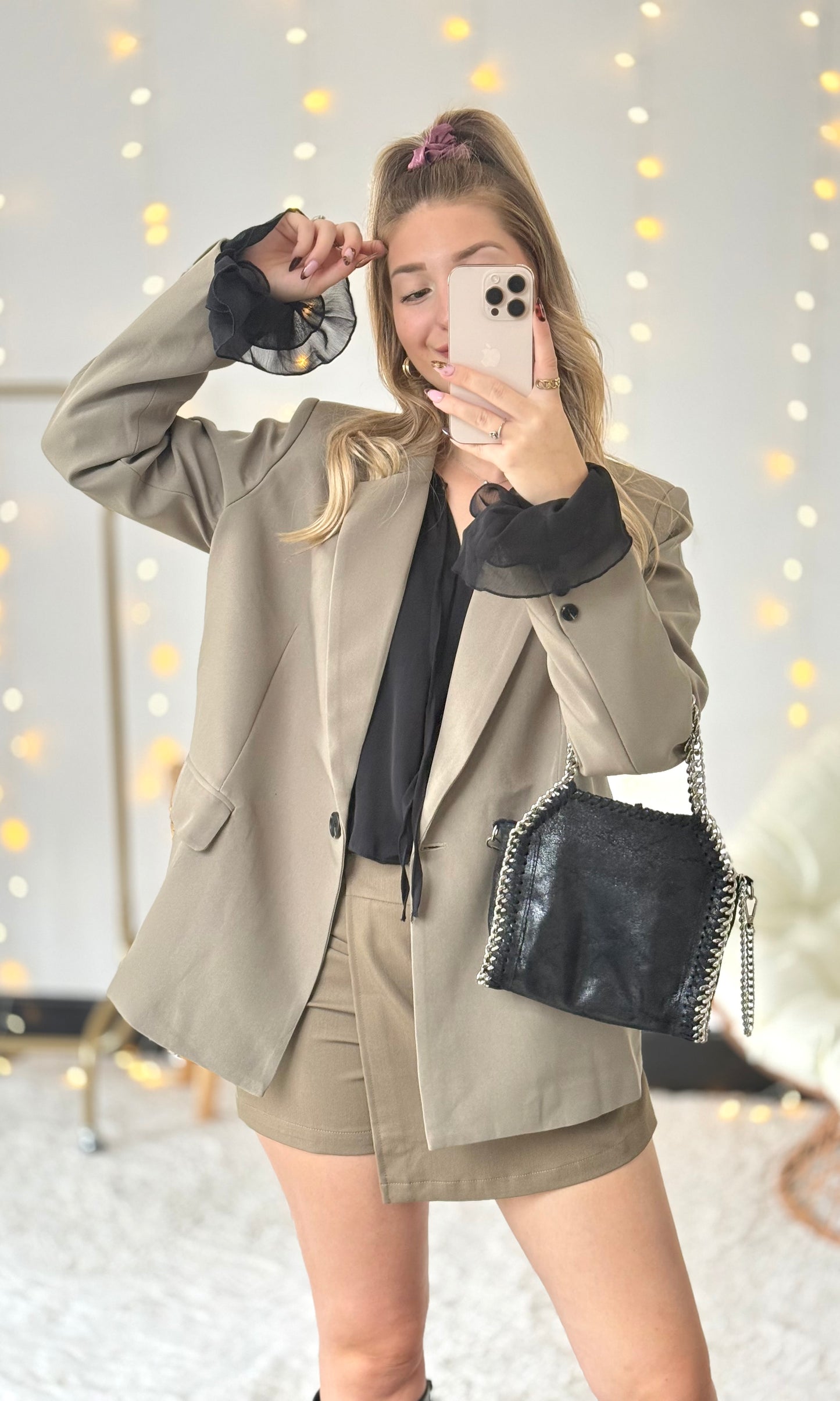 Jupe short kaki ALEX