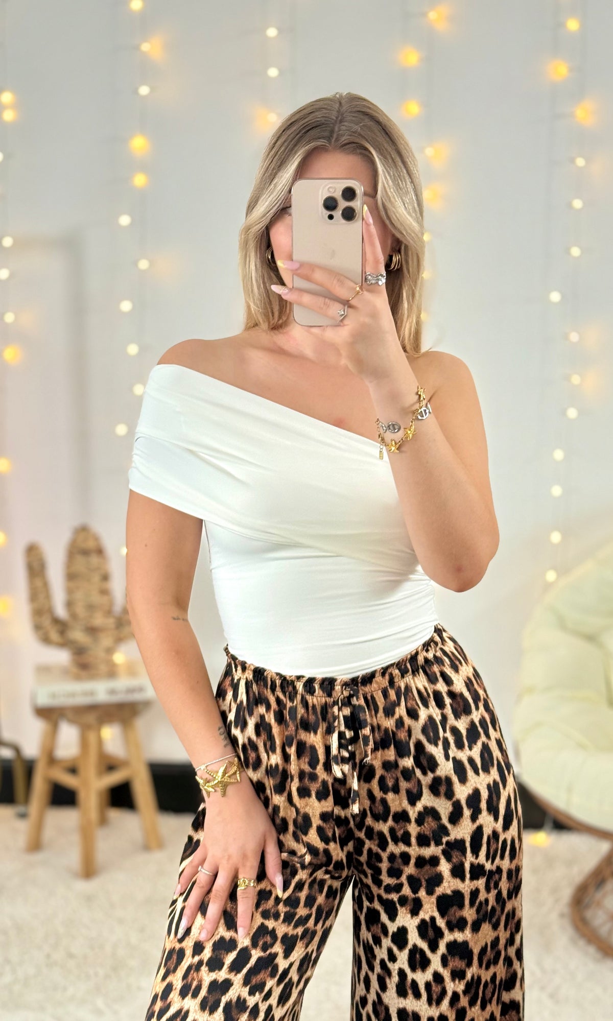 Top asymétrique blanc ZOE