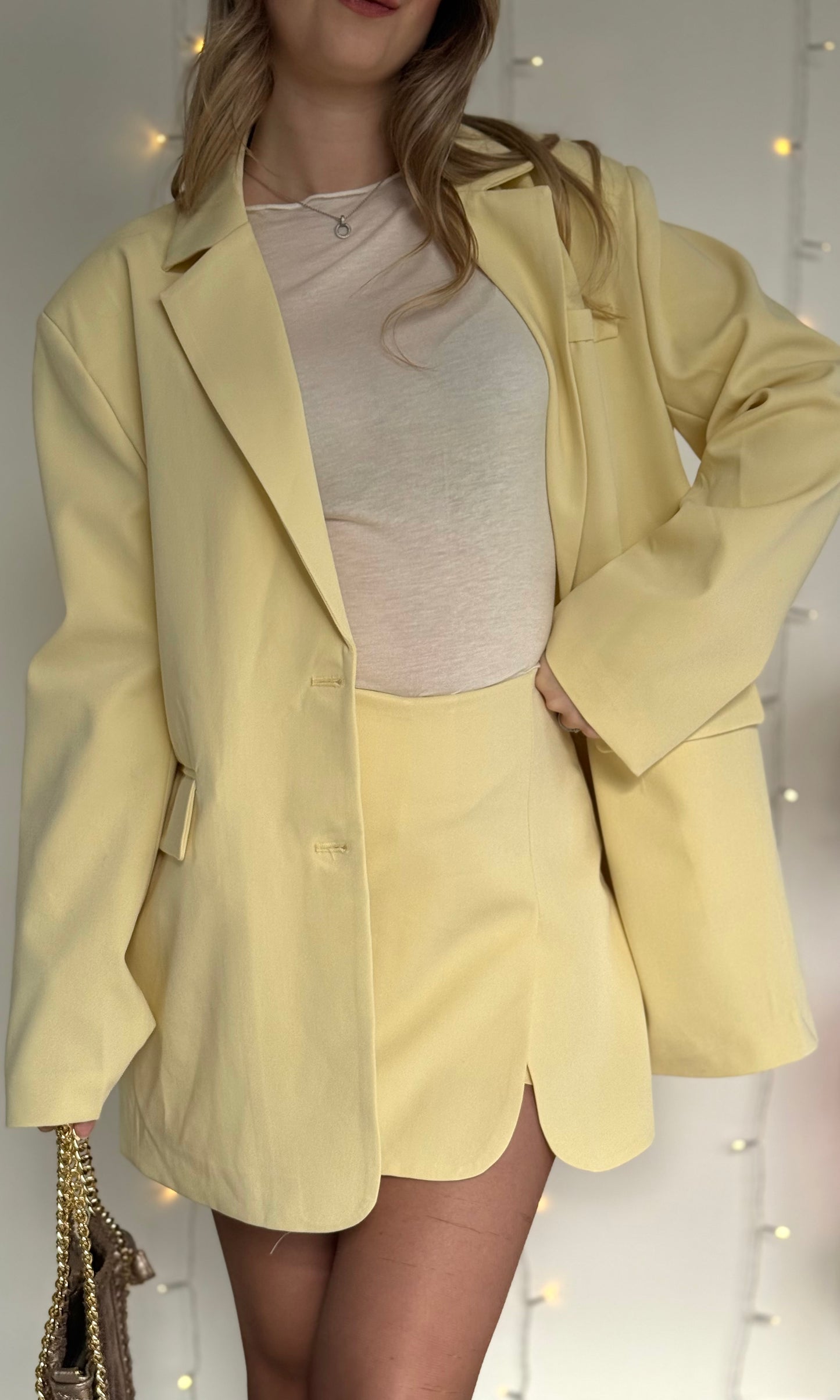 Jupe short jaune HARIBO