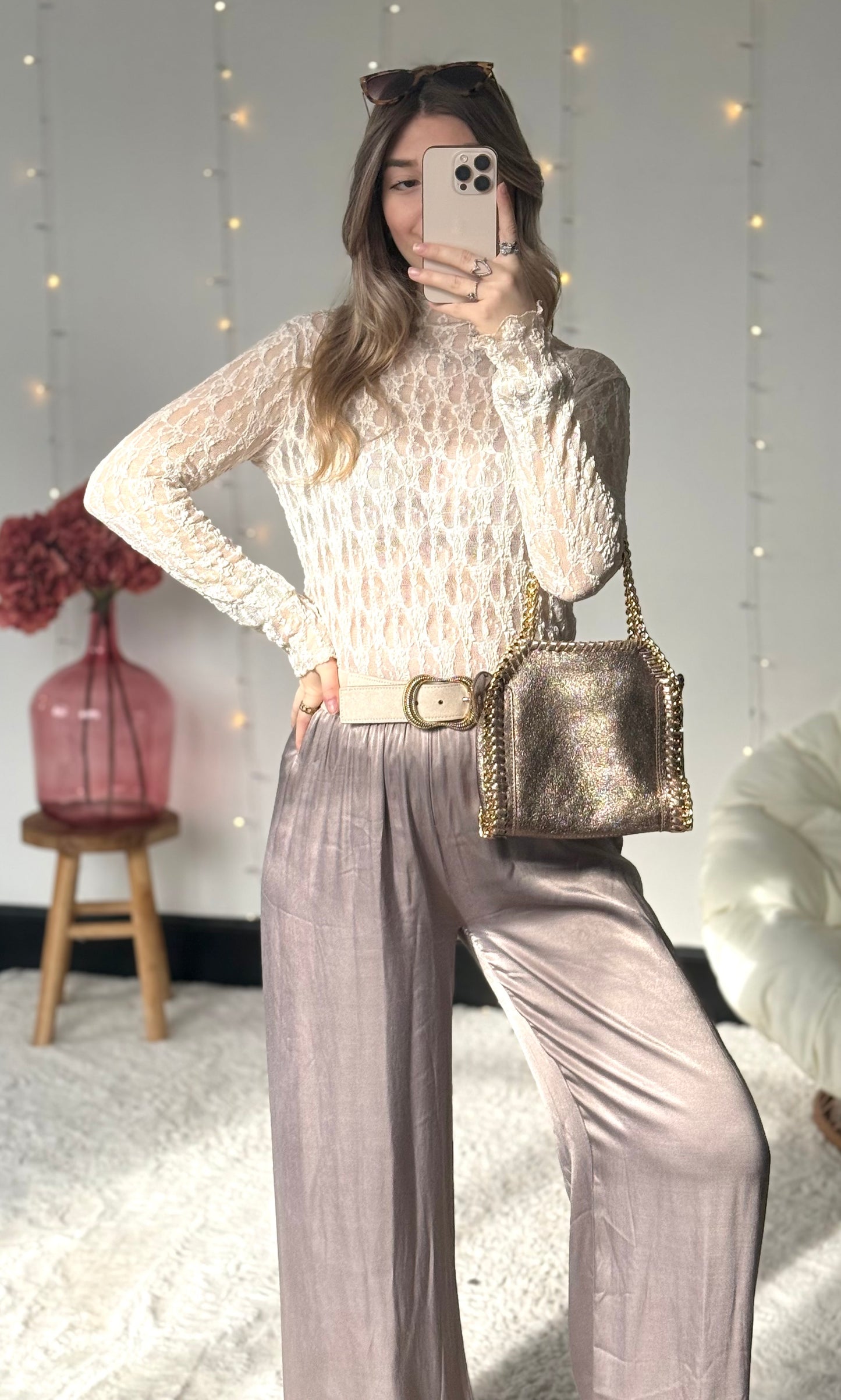 Pantalon satiné CONSTANCE 🇮🇹