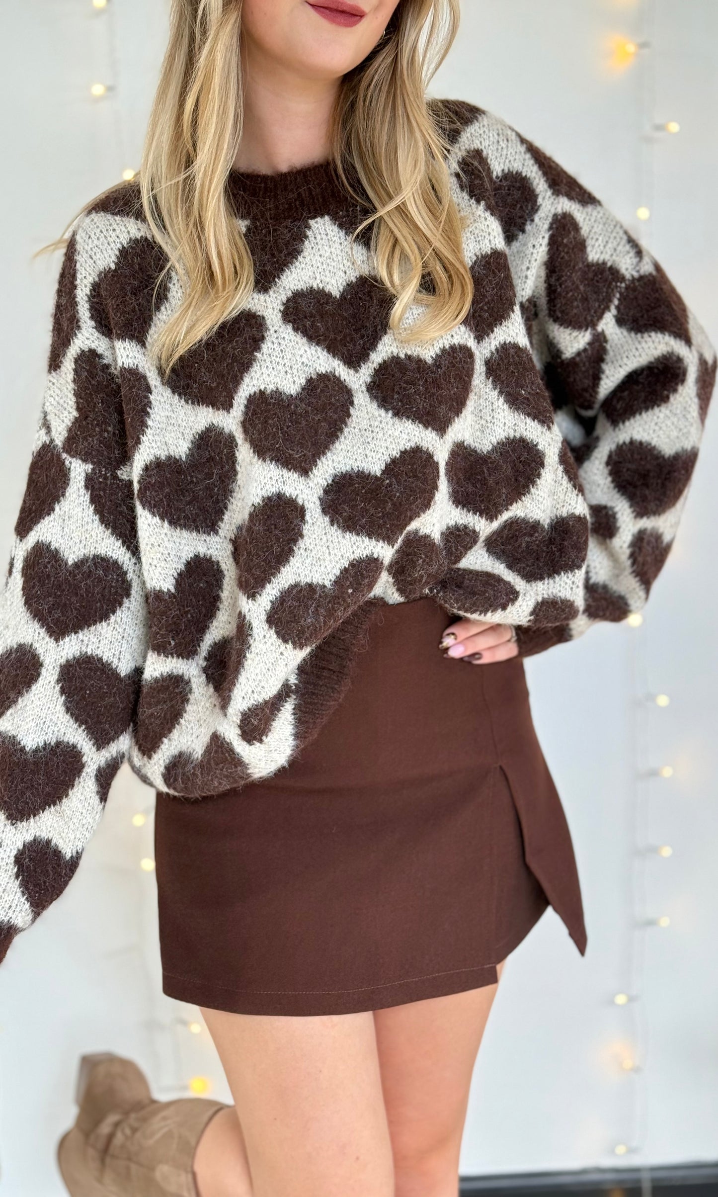 Jupe short chocolat COFFEE