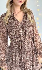 Robe marron JACKIE