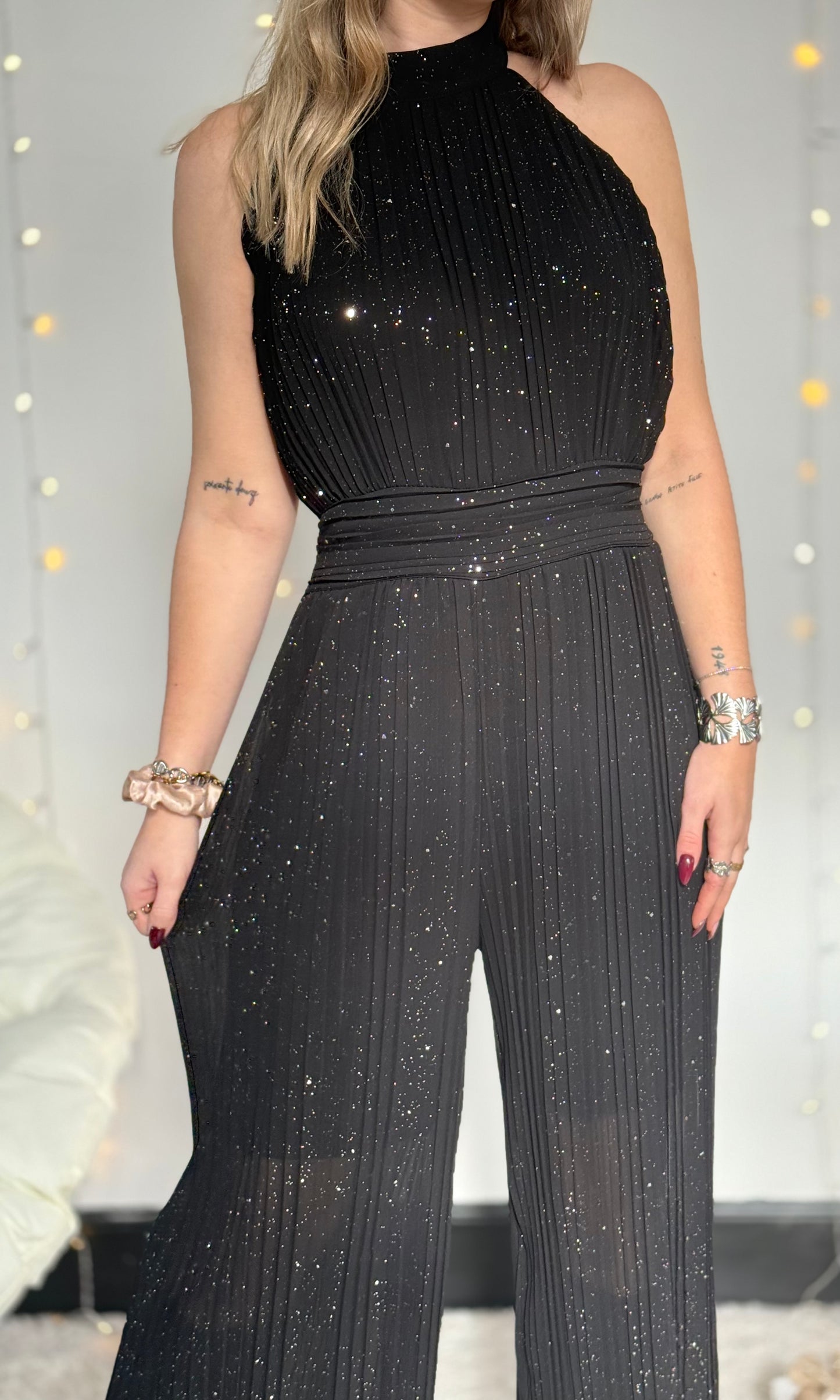 Combinaison plissée brillante PERRIE (36-44) 🇮🇹