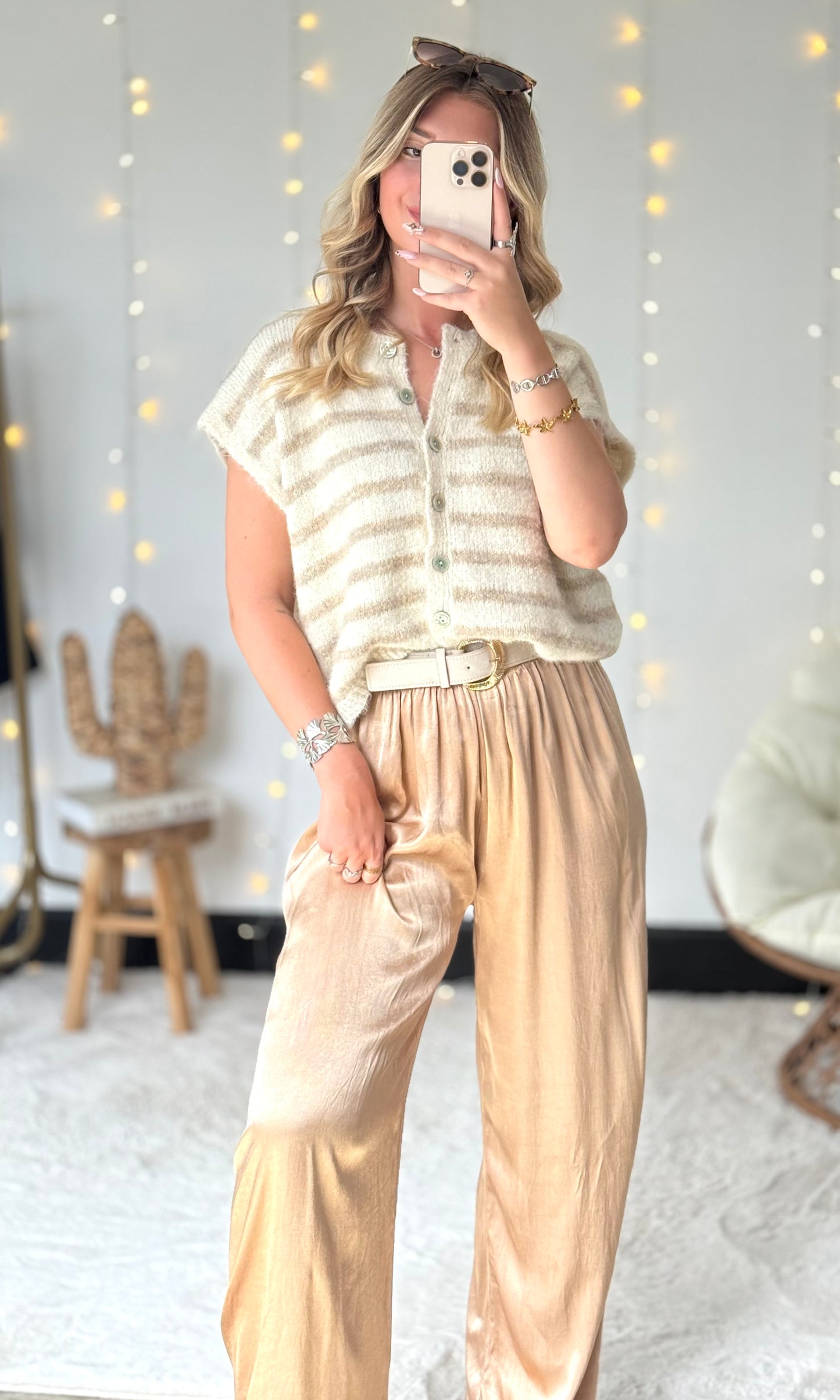 Pantalon satiné CONSTANCE 🇮🇹