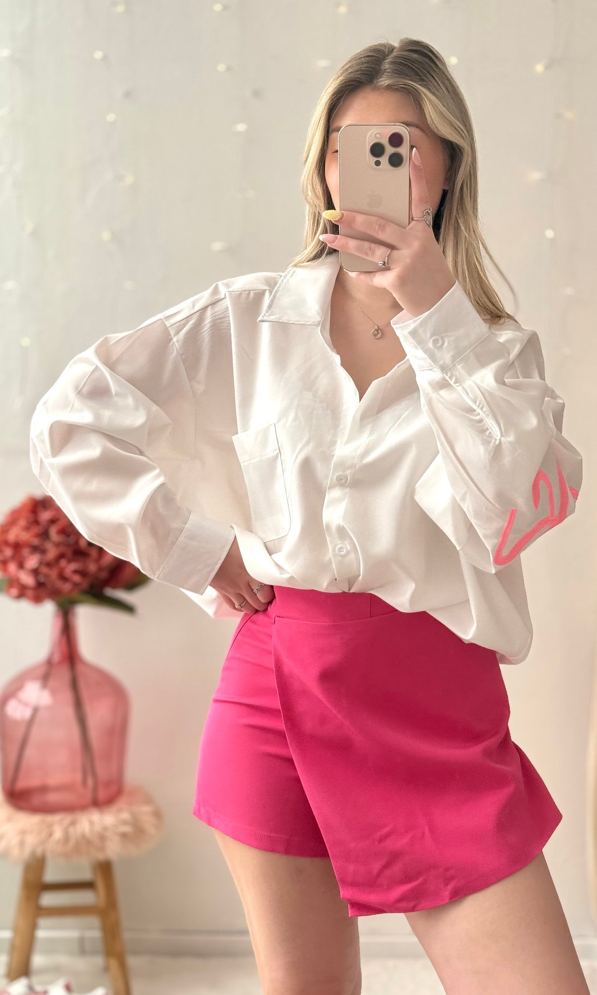 Jupe short rose MINO