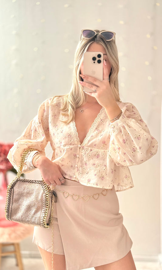 Blouse fleurie KALISTA