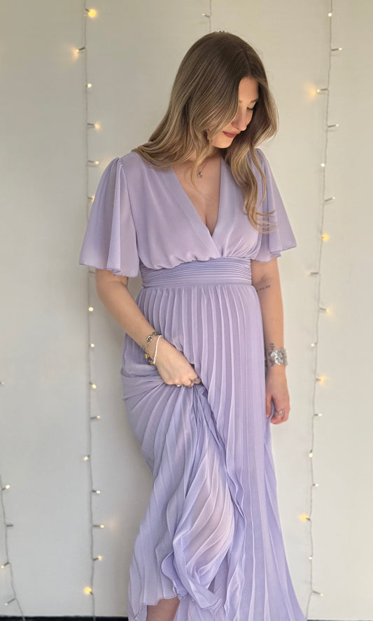Robe longue LAIA Lilas  🇮🇹
