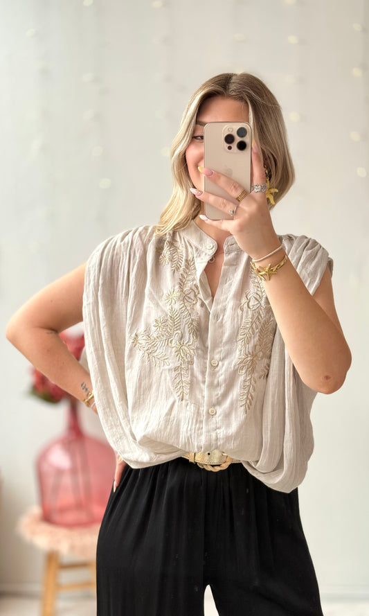 Blouse beige BOHEM