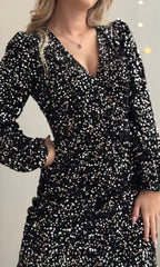 Robe noire et argentée PARTY