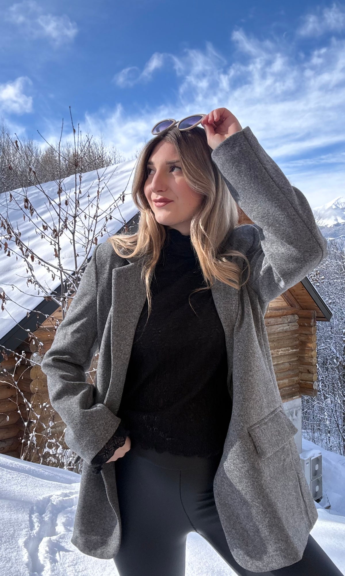 Blazer gris SOLÈNE