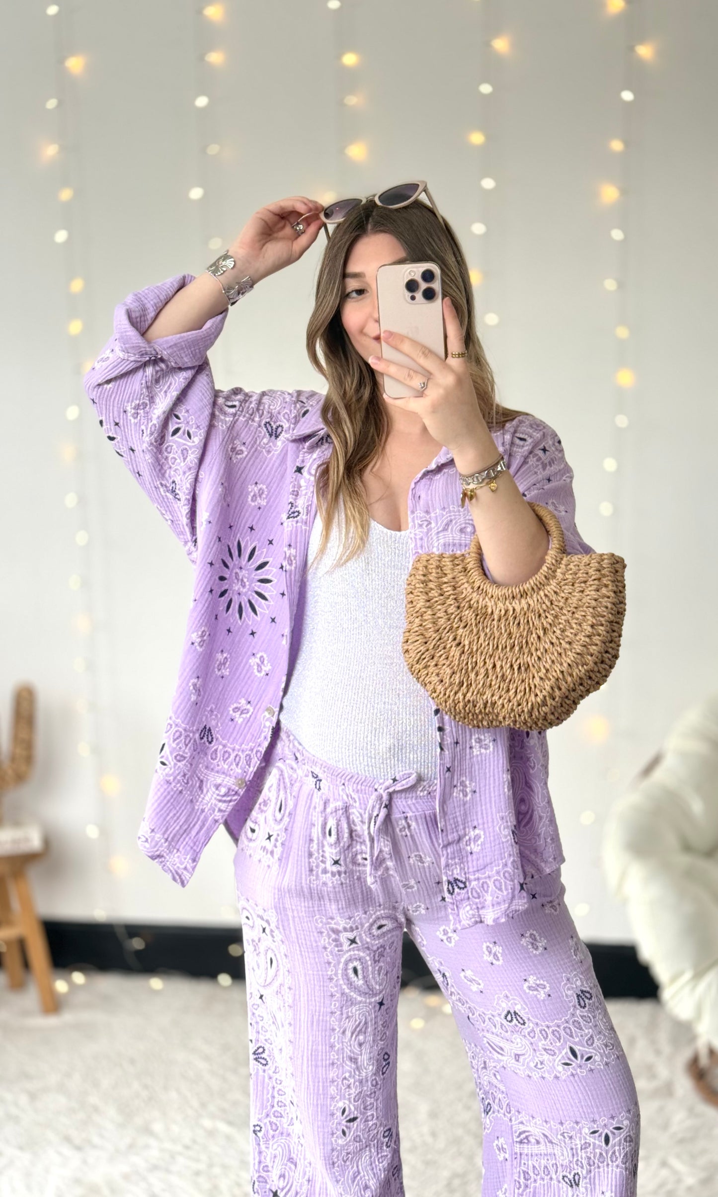 Ensemble en gaze de coton MANDALA 🇮🇹