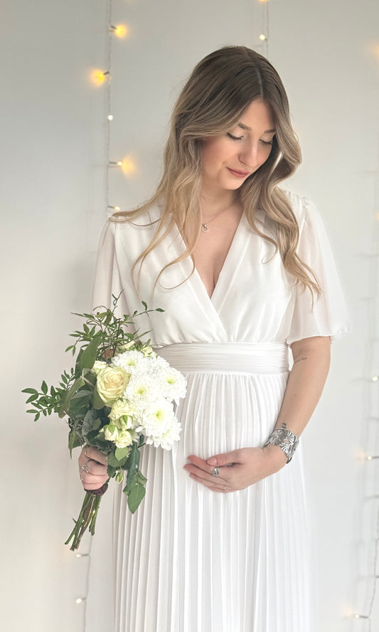 Robe longue LAIA blanc 🇮🇹