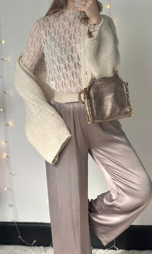 Pantalon satiné CONSTANCE 🇮🇹