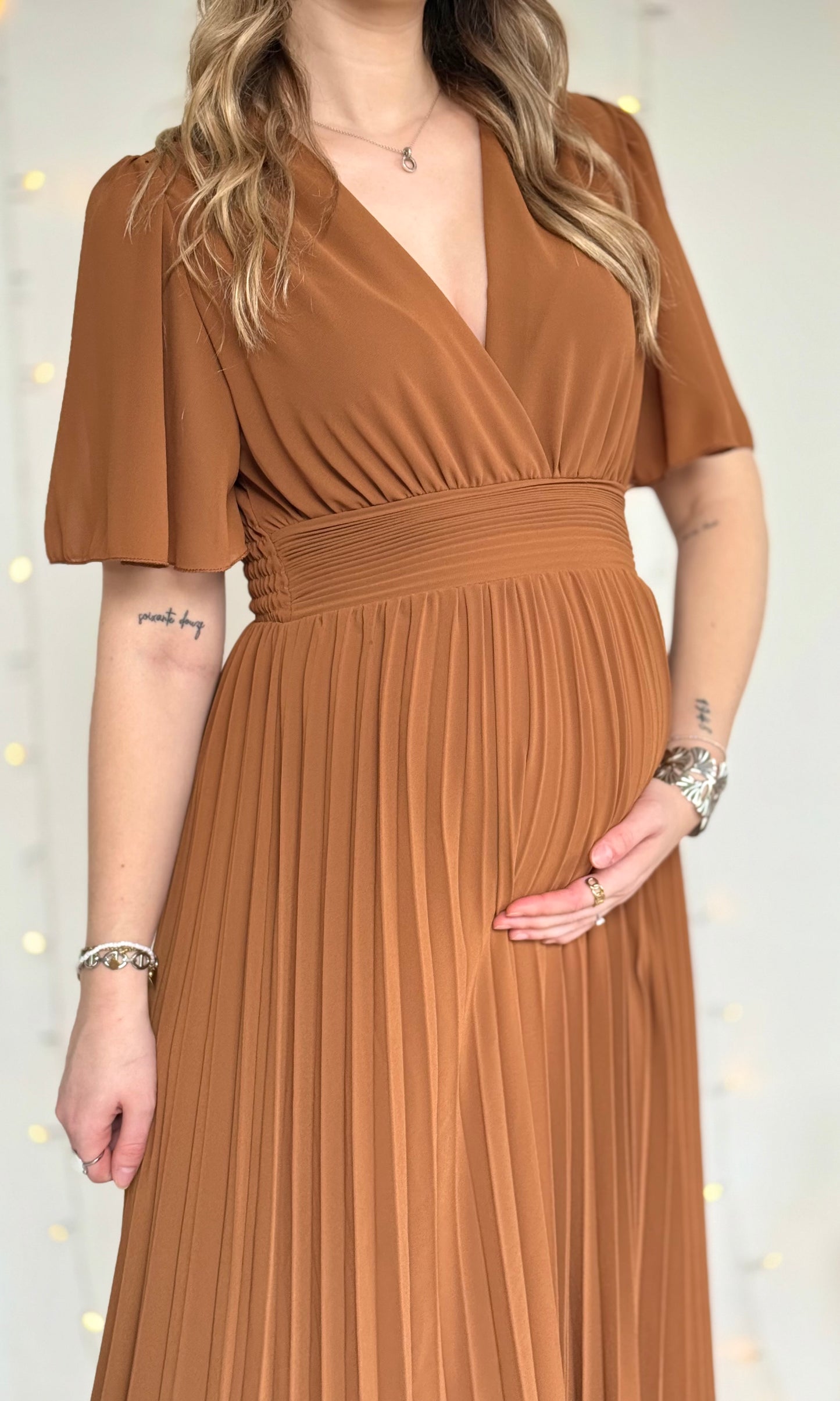 Robe longue LAIA camel   🇮🇹