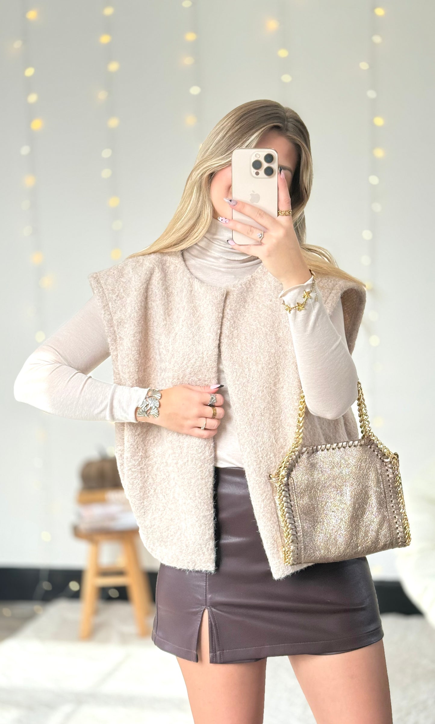 Haut en lyocell CLÉA beige