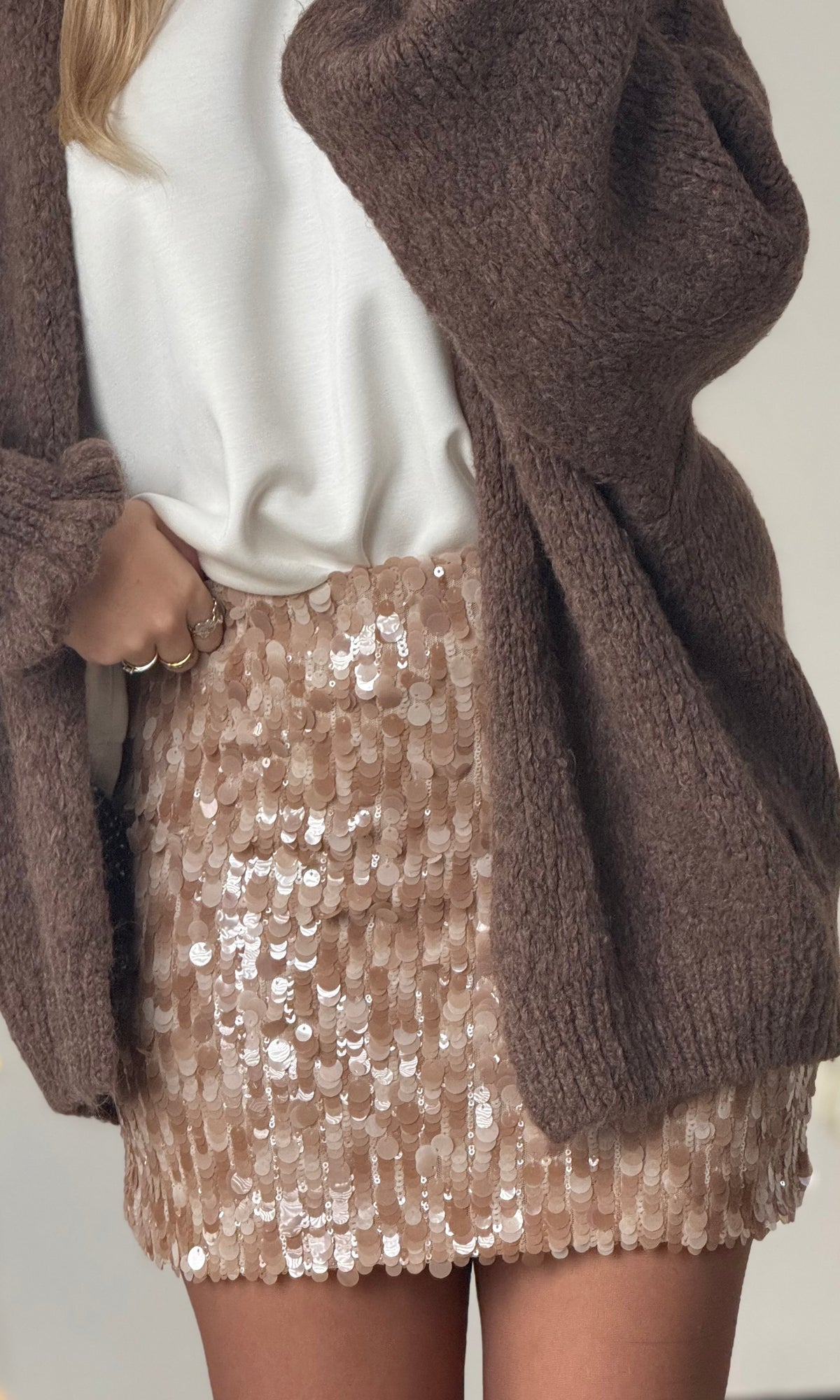 Jupe short sequins PRALIN