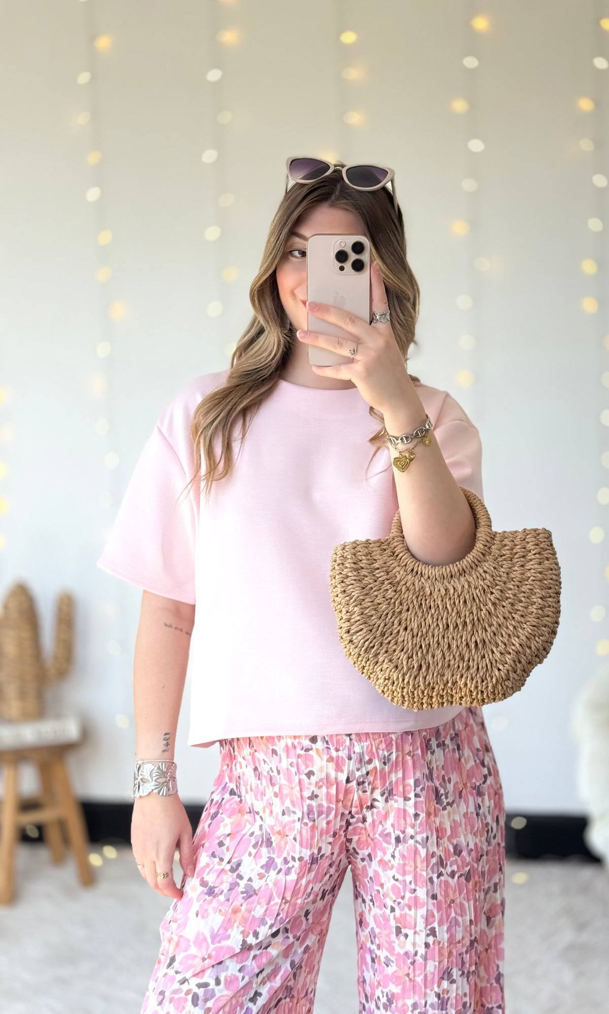 T-shirt rose BASIC 🇮🇹