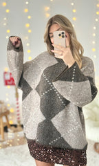 Gros pull jacquard CHEMINÉE