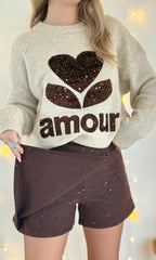 Jupe short à paillettes GLITTER