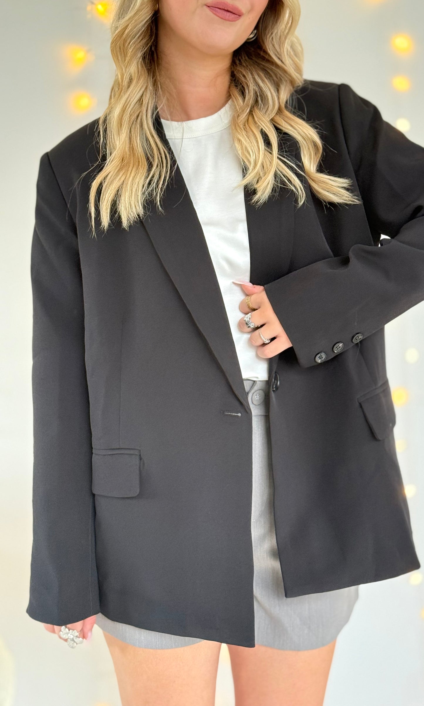 Blazer noir SERENA
