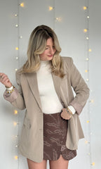 Blazer oversize beige MELINA