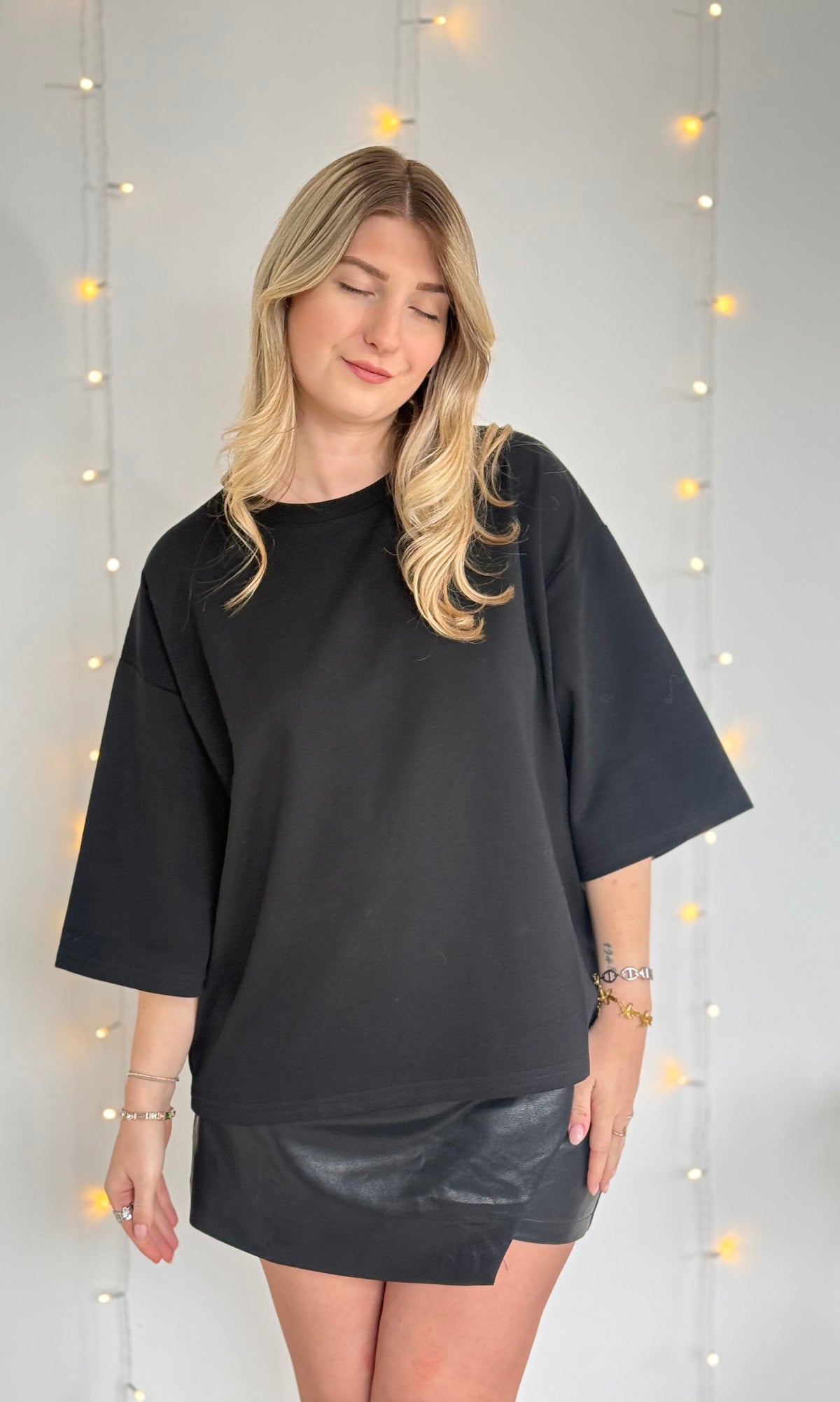 T-shirt à cœur en strass SHINE