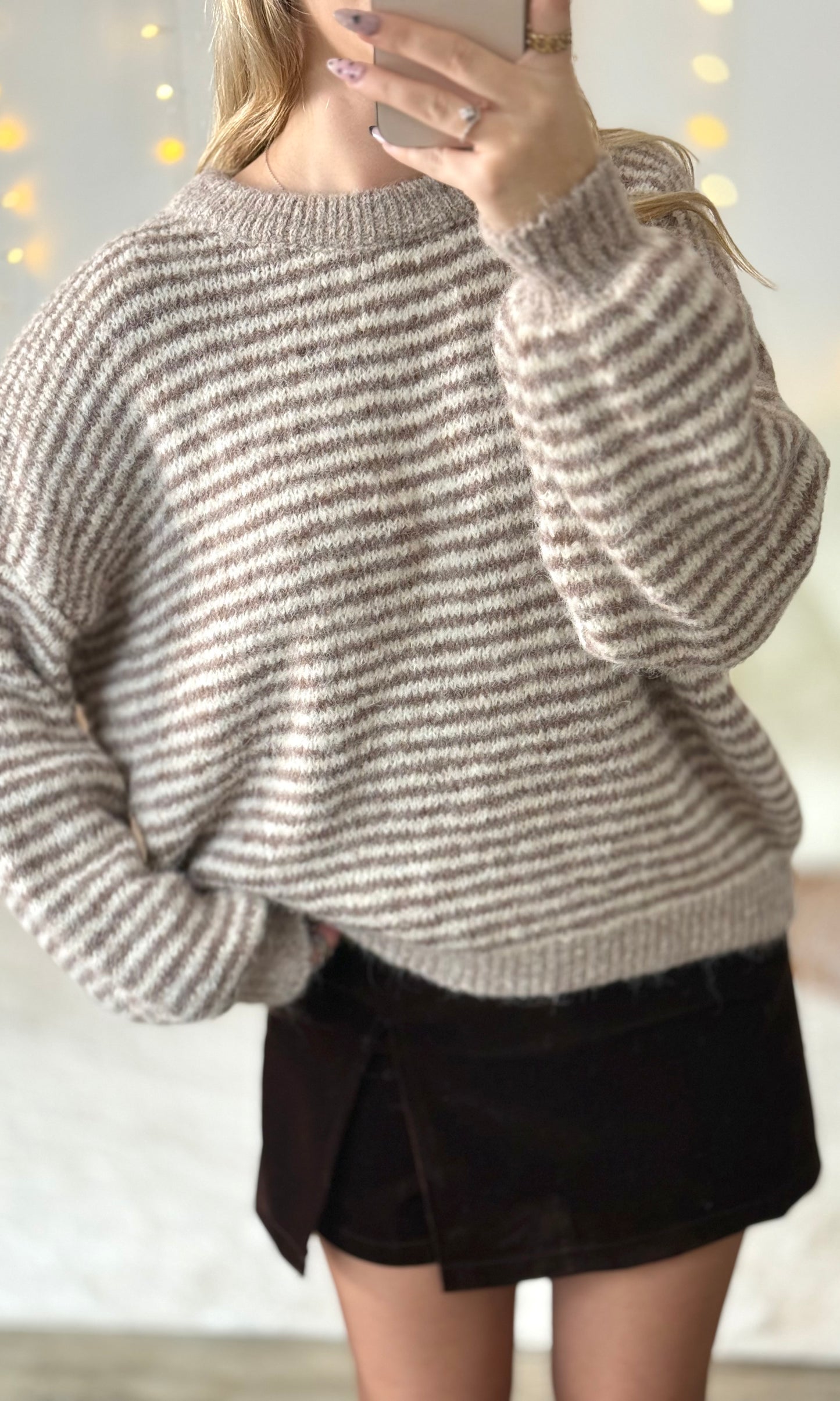 Pull rayé beige  HELENA 🇮🇹