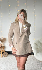 Blazer oversize beige MELINA