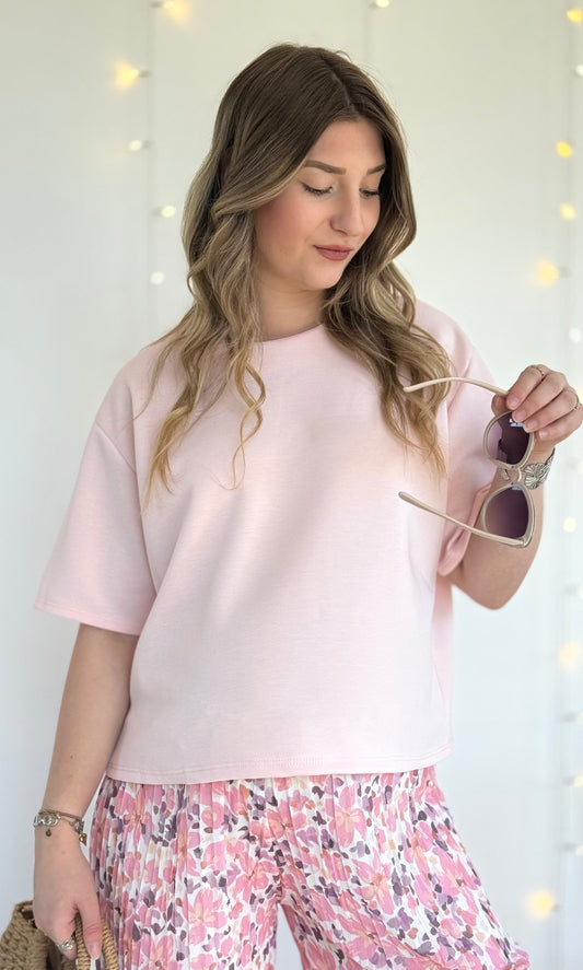 T-shirt rose BASIC 🇮🇹