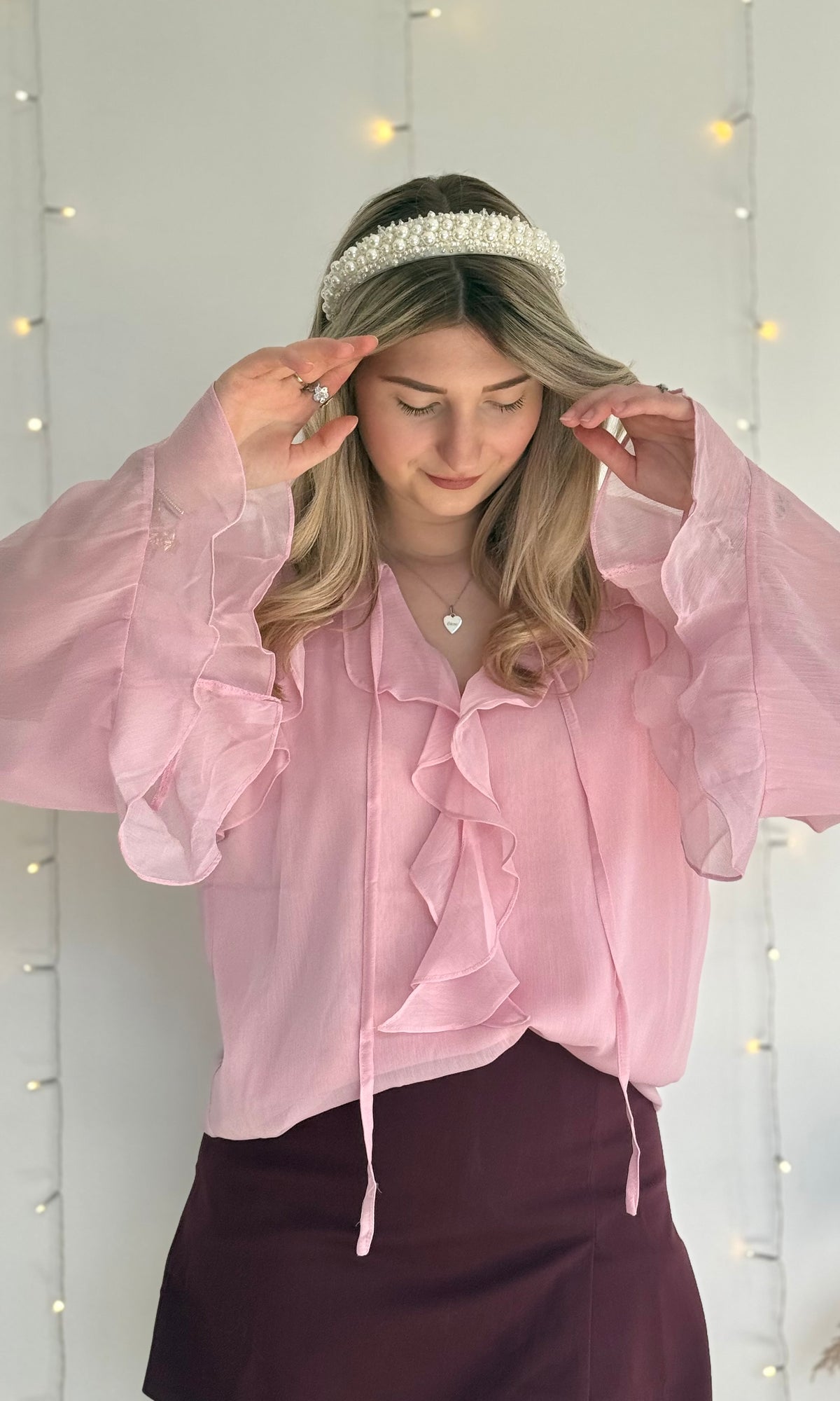 Blouse fluide à volants PARIS