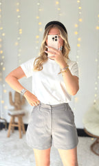Short tailleur gris CHUCK