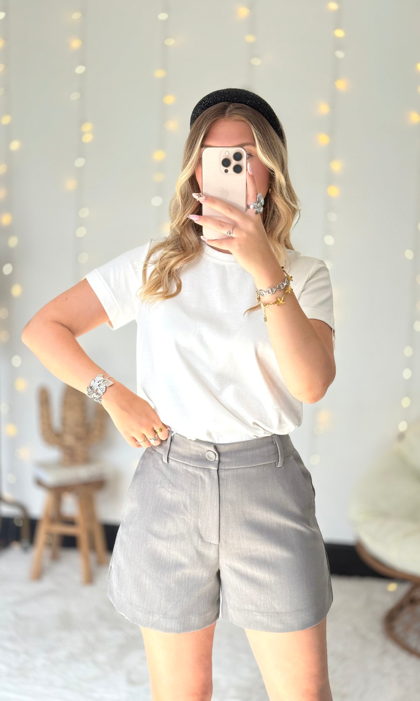 Short tailleur gris CHUCK